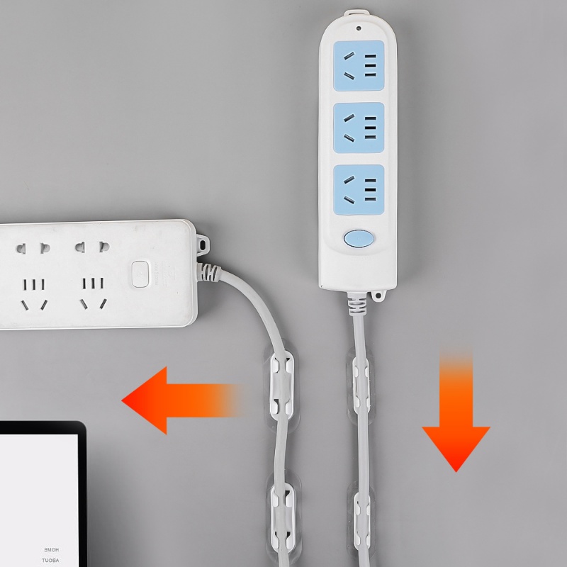 Dụng Cụ Sắp Xếp Dây Cáp Sạc / Kẹp Cố Định Dây Cáp Sạc USB Tự Dính Để Bàn