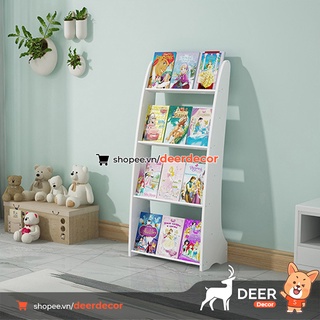 Giá kệ để sách báo hiện đại cao cấp - kệ trưng bày nhiều ngăn tầng - deer decor