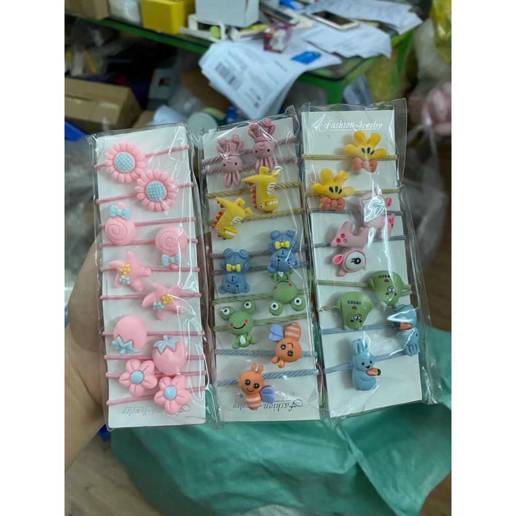 SÉT 10 CHUN TÓC HÌNH CUTE SIÊU HÓT CHO CẢ BÉ VÀ CHỊ EM