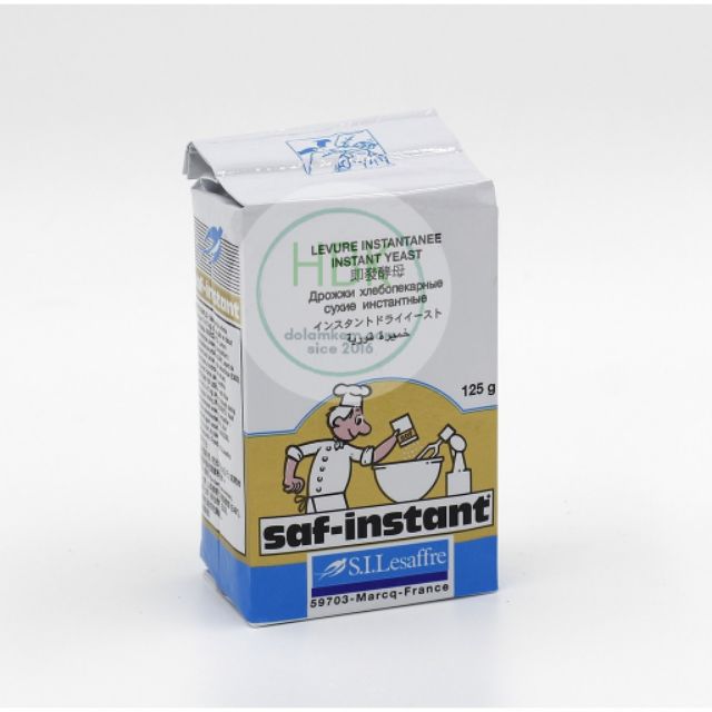 Men khô ngọt Saf-Instant nhãn vàng 125g