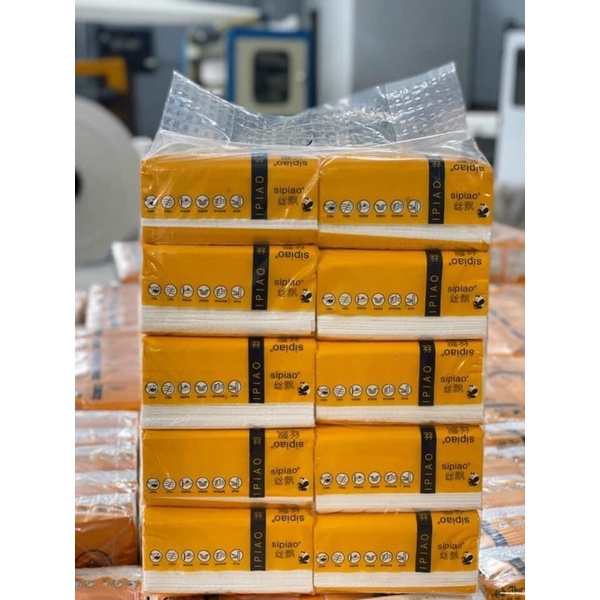 Giấy ăn Gấu Trúc Siêu Dai gói 300 tờ.combo 10gói