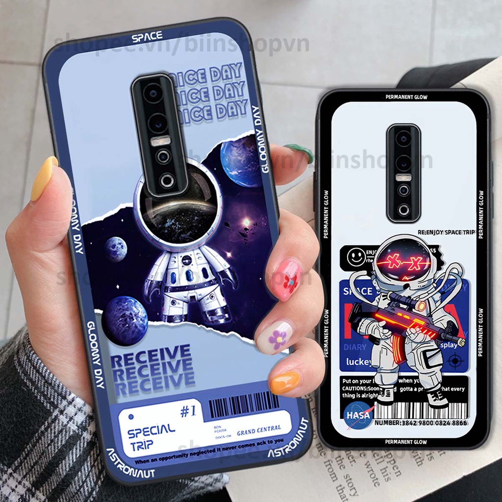 Ốp Vivo V17 Pro phi hành gia vũ trụ space.x siêu đẹp, thời trang