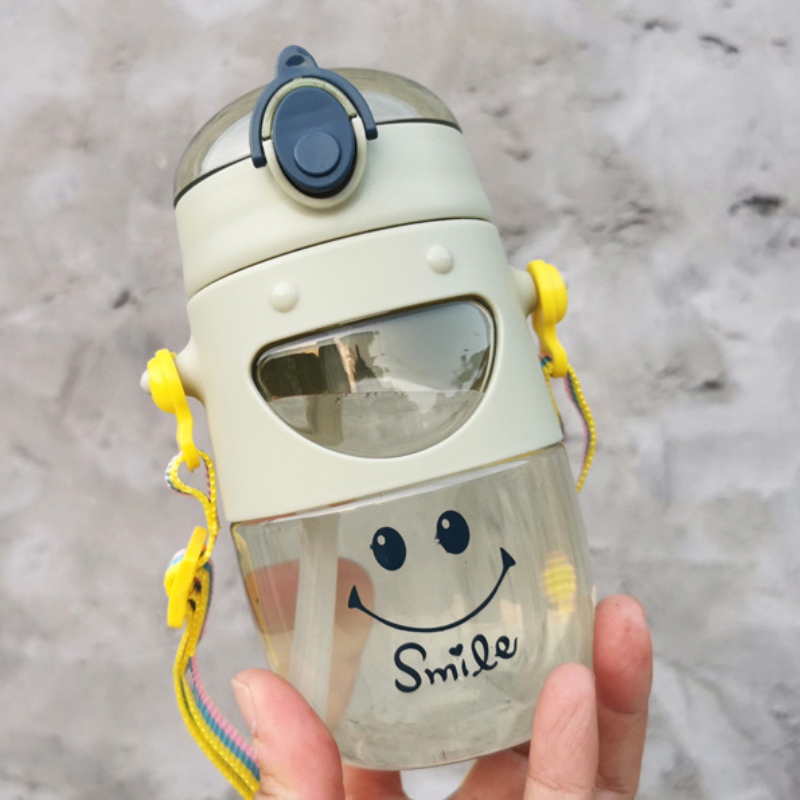 Bình Nước In Họa Tiết Chữ Dễ Thương Cho Bé