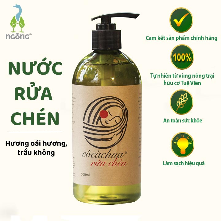 Nước Rửa Chén Hữu Cơ Organic Cô Cà Chua Rửa Bát 500ml