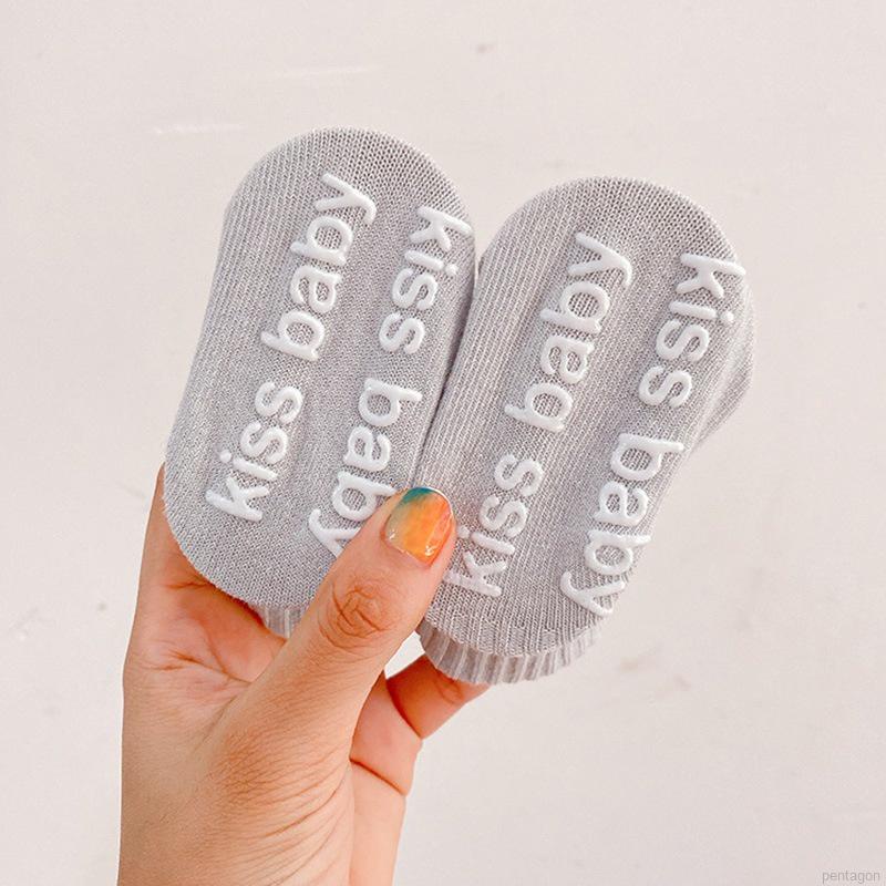 Vớ đan len chống trượt họa tiết hoạt hình dễ thương cho trẻ sơ sinh