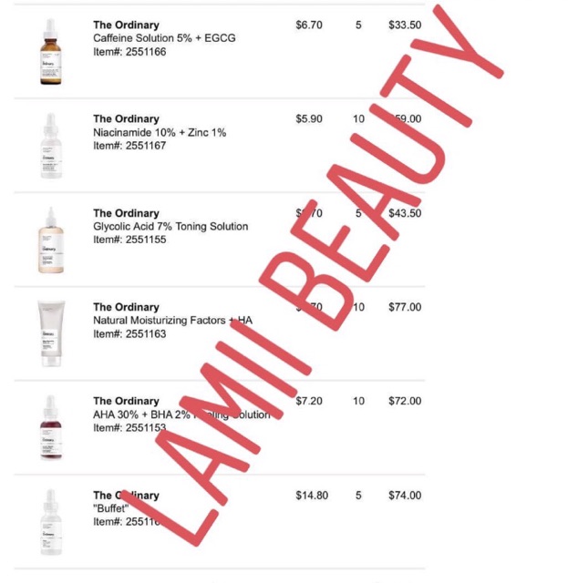 CÓ BILL - Tinh chất The ORDINARY NIACINAMIDE 10% + Zinc 1%