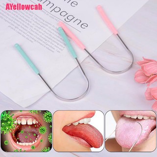 Dụng Cụ Cạo Lưỡi Bằng Thép Không Gỉ Chăm Sóc Răng Miệng