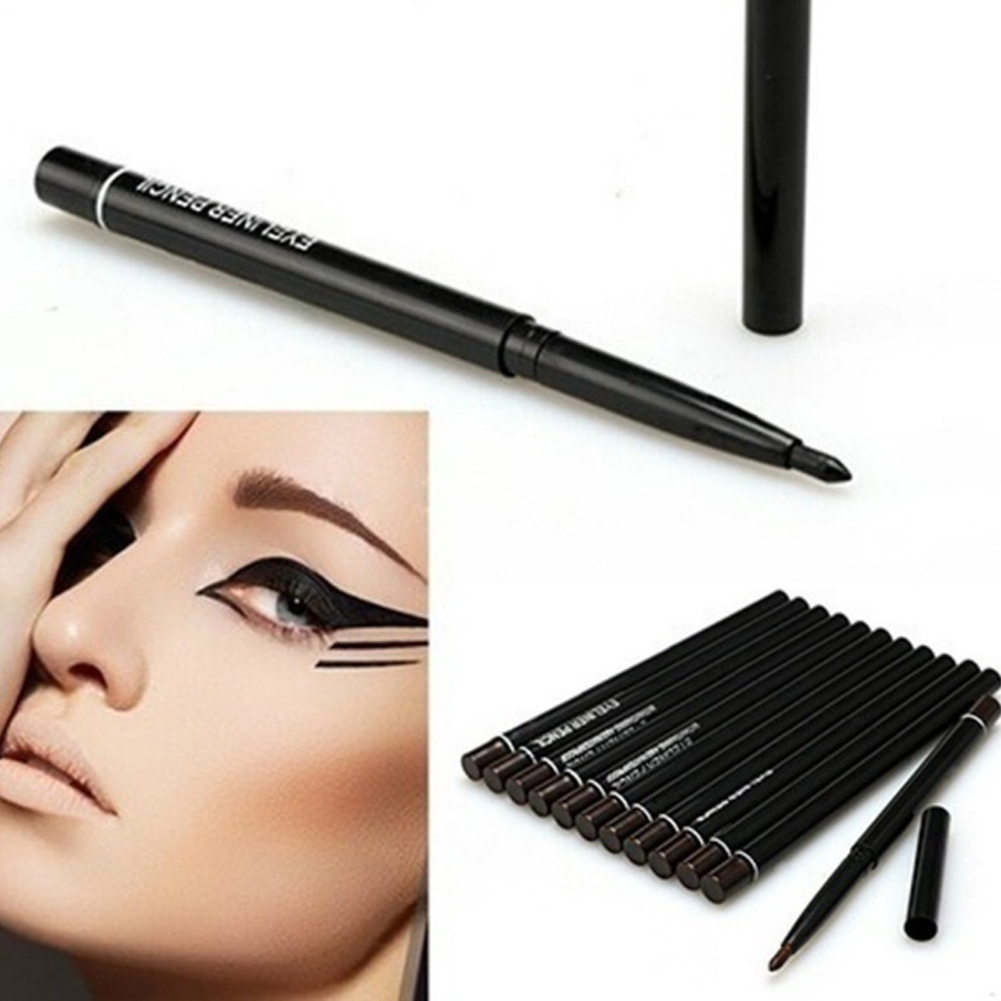 Bút kẻ mắt màu đen/nâu dạng xoay tự động chống thấm nước không gây chóng mặt | BigBuy360 - bigbuy360.vn