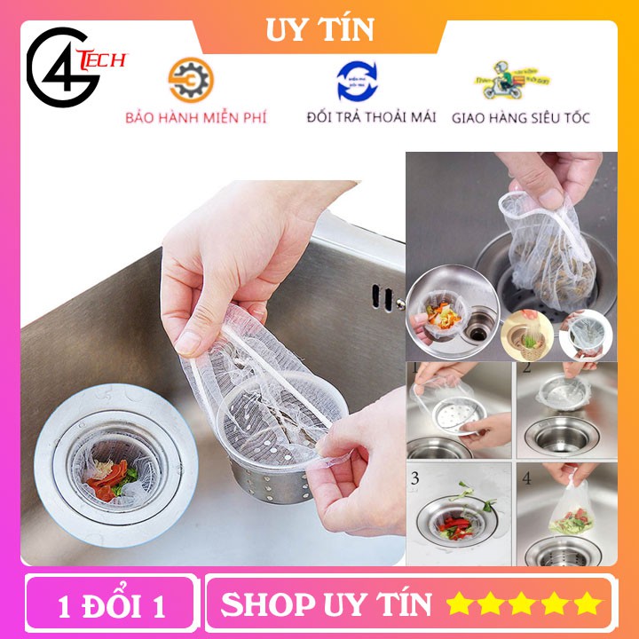 Set 100 túi lọc rác bồn rửa bát