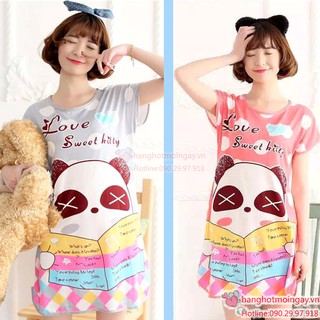 Đầm ngủ gấu trúc siêu dễ thương  DN43