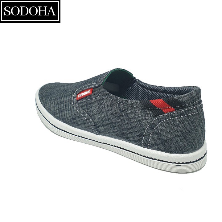 Giày Lười Thời Trang Nam SODOHA SDH86619 Màu Xám