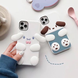 Ốp điện thoại silicon thiết kế hình Pochacco 3D cho Iphone 6 6s 7 8 Plus X XS MAX XR 12 pro max