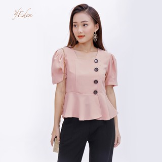 Áo peplum công sở thời trang eden - asm044