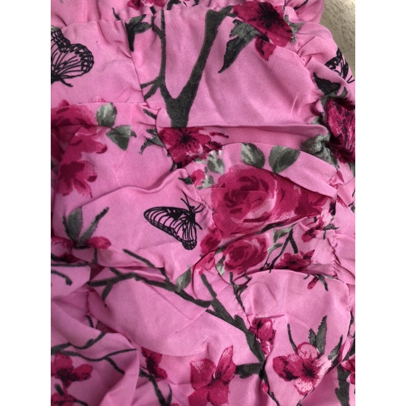 VÁY HOA ĐUÔI CÁ ÔM BODY