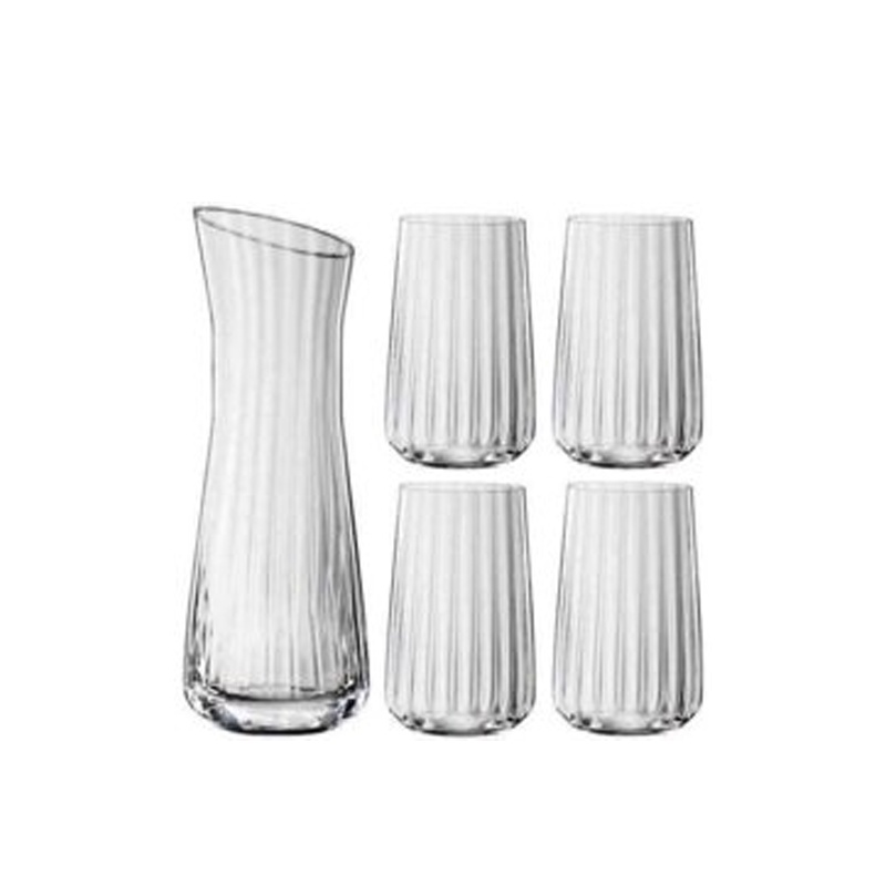 [ HÀNG ĐỨC ] Set 1 bình và 4 ly rượu Spiegelau 445196 LifeStyle REFRESH Set/5