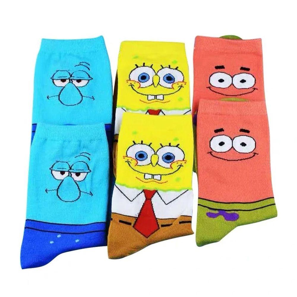 Vớ Nữ Thoáng Khí Họa Tiết Spongebob Phong Cách Harajuku Patrick Star Thời Trang