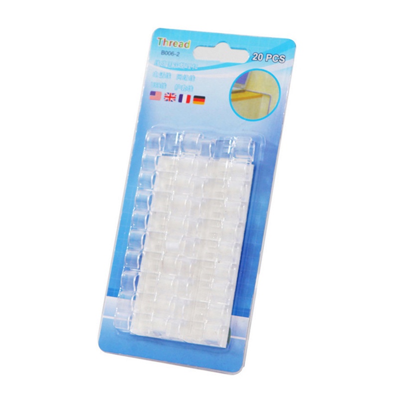 Set 20 Kẹp Nhựa Cố Định Dây Cáp Tự Dính