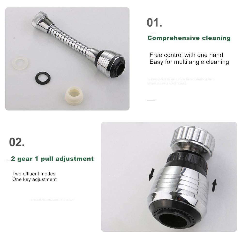 Đầu Vòi Phun Nước 360 Độ Chống Bắn Tung Tóe