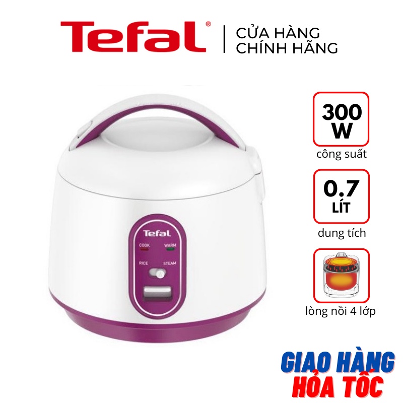 Nồi cơm điện mini chống dính 0.7L Tefal RK224168 300W - Hàng chính hãng