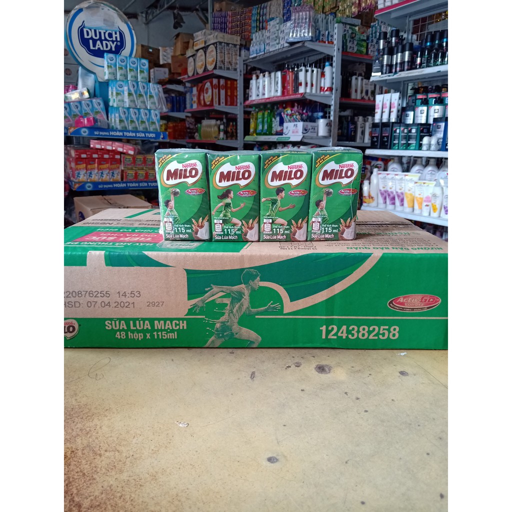 thùng sữa milo lúa mạch 115ml