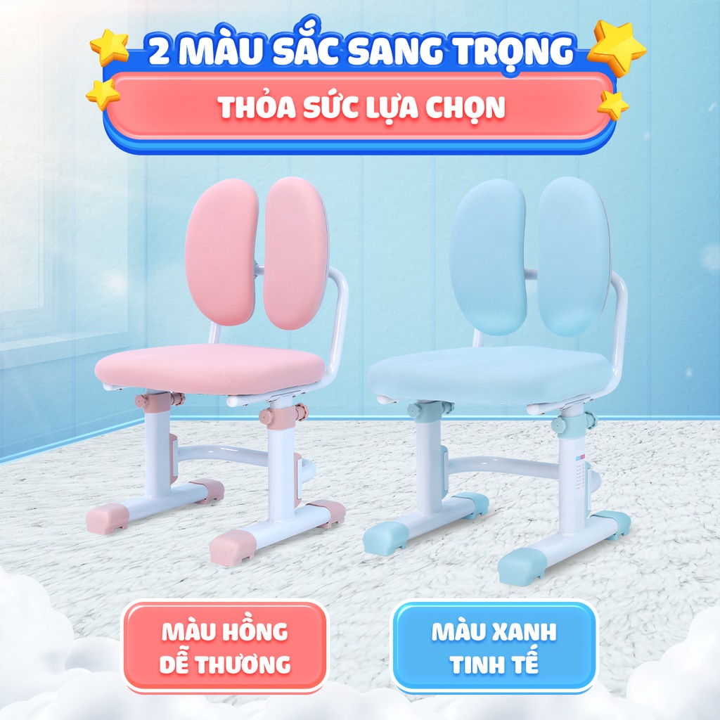 Ghế ngồi học chống gù, đúng tư thế cho bé Chilux G16, bảo vệ cột sống, có thể thay đổi chiều cao