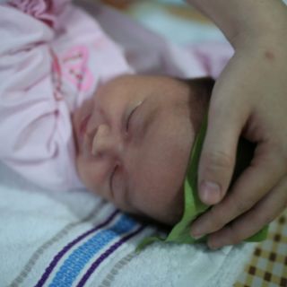 Bếp hơ lá trầu cho bé sau sinh