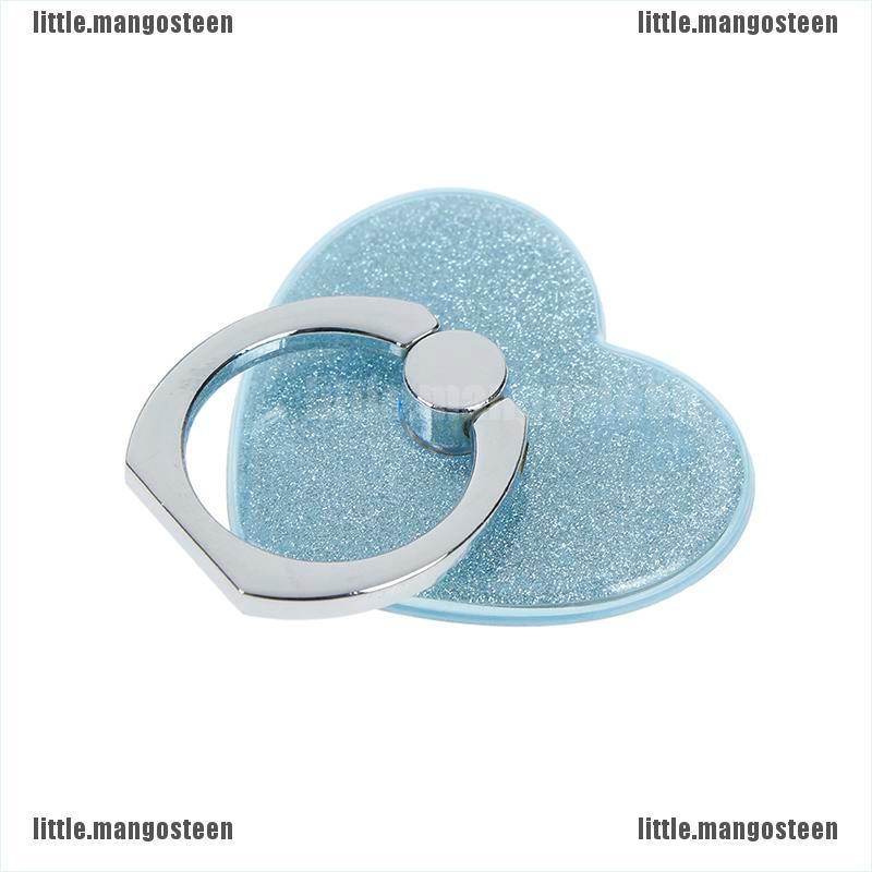 [Mango] Universal heart glitter finger ring mobile phone smartphone stand holder