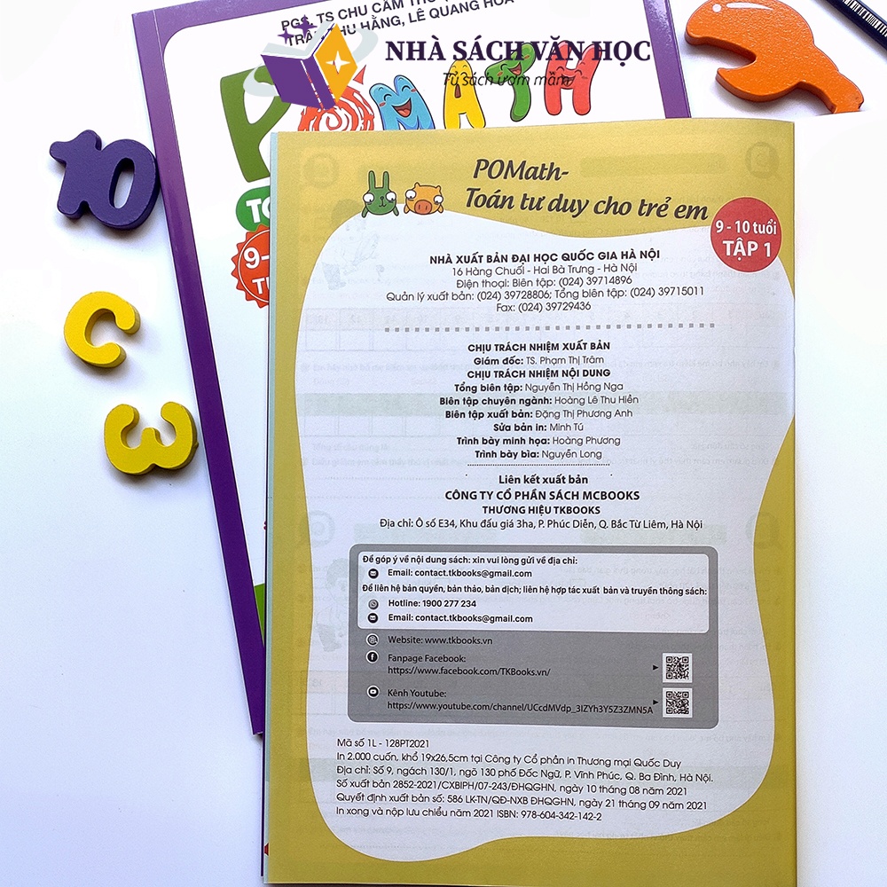 Sách - Combo Toán Tư Duy Pomath Cho Trẻ 9 - 10 Tuổi