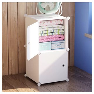 Tủ Lắp Ghép 2 Ngăn Nhựa 11 Tấm