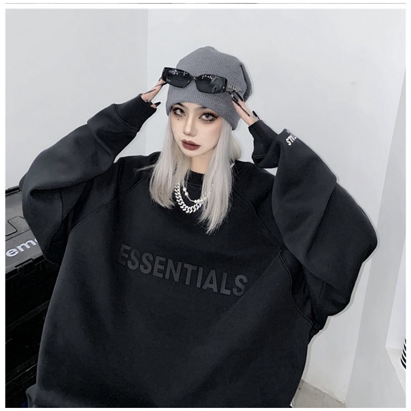 Áo hoodie nam nữ, sweater nỉ ngoại unisex from rộng siêu dày dặn in hình ESSEN | BigBuy360 - bigbuy360.vn