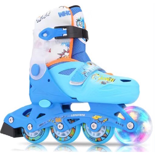 Giày trượt patin longfeng 925 tặng bảo hộ có thể điều chỉnh to nhỏ dành cho trẻ em