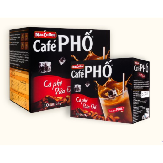 ( DATE T10/2022) Hộp cà phê sữa Phố 240g (10 gói x24g) | BigBuy360 - bigbuy360.vn