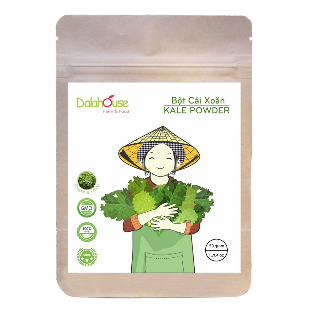 Bột cải xoăn (Kale) 100 % nguyên chất (50gr) (Kale powder)