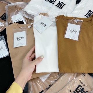 Áo len tăm cổ tròn kiểu basic