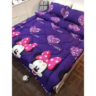 Bộ chăn phao ga gối 1m8 Thu - đông