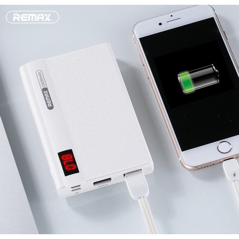 (CHUYÊN SỈ) (CÓ LED) SẠC DỰ PHÒNG 10.000MAH REMAX RPP-53 (SHOP YÊU THÍCH)