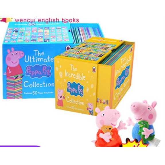 Bộ nhập 50 cuốn - The Ultimate Peppa Pig Collection - Full Boxet [Tặng Kèm File Nghe]