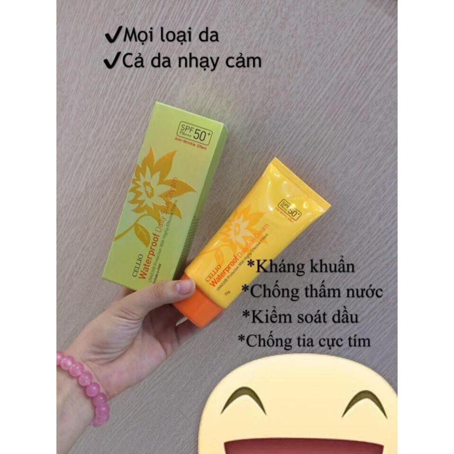 KEM CHỐNG NẮNG CELLIO SPF 50 PA++