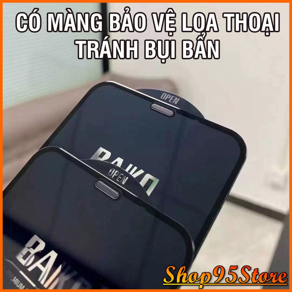 Kính cường lực BAIKO cho iPhone 11 pro max/ 12/ 13 promax/ x/ xr/ xs max/11/ 6/ 6s/ 7/8 plus/ xsmax/ ip chống bụi loa