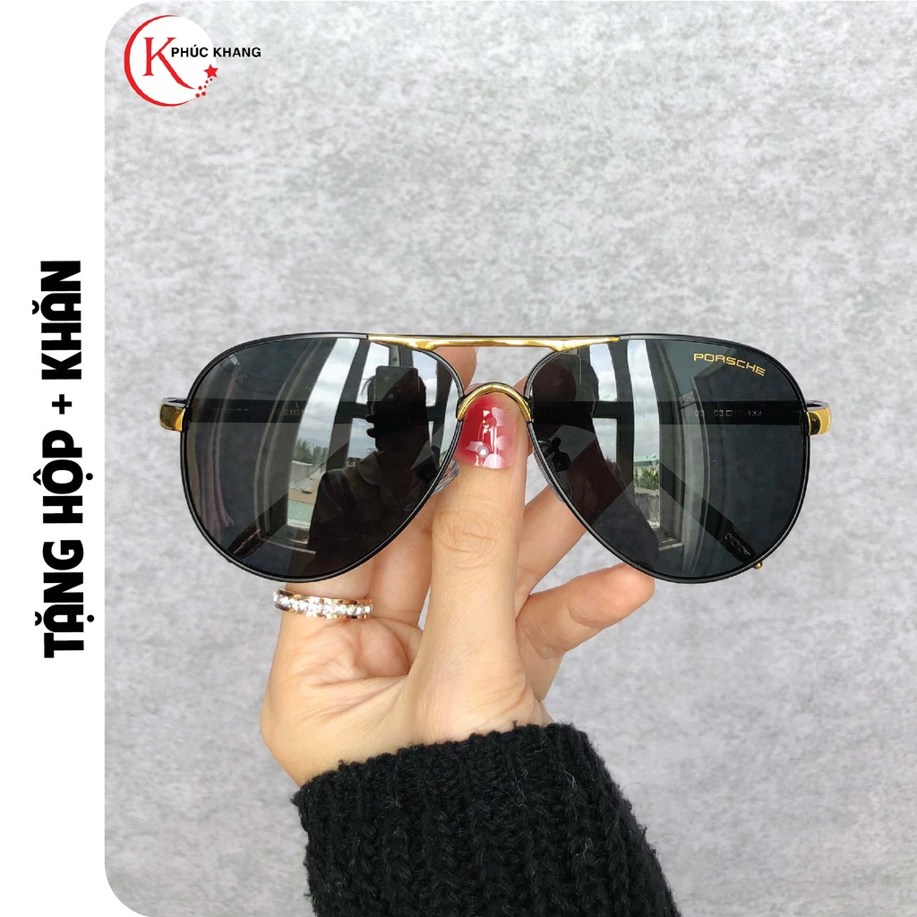 Kính mát nam mắt râm chống chói, chống tia uv kiểu phi công thời trang cực ngầu PK13