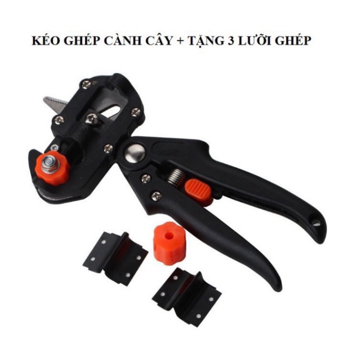 Kéo Chiết Ghép Cành Cây Đa Năng Tiện Lợi -Tặng 2 lưỡi cắt và trụ đỡ thay thế hàng