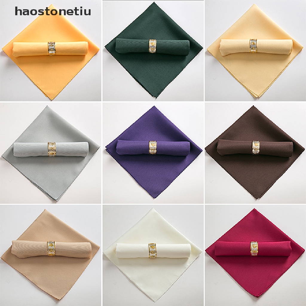Khăn ăn hình vuông bằng polyester 48x48cm dành cho trang trí tiệc cưới nhà hàng