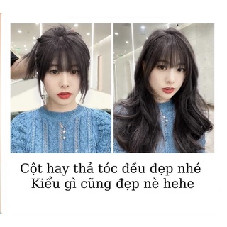 Tóc mái giả 3d có rãnh da đầu