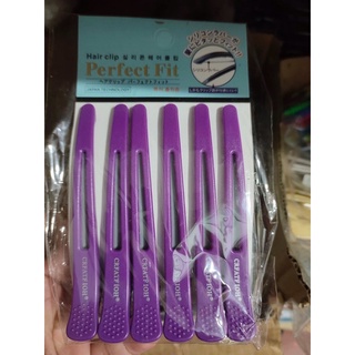 Kẹp vịt chia tóc vỉ 6 cái
