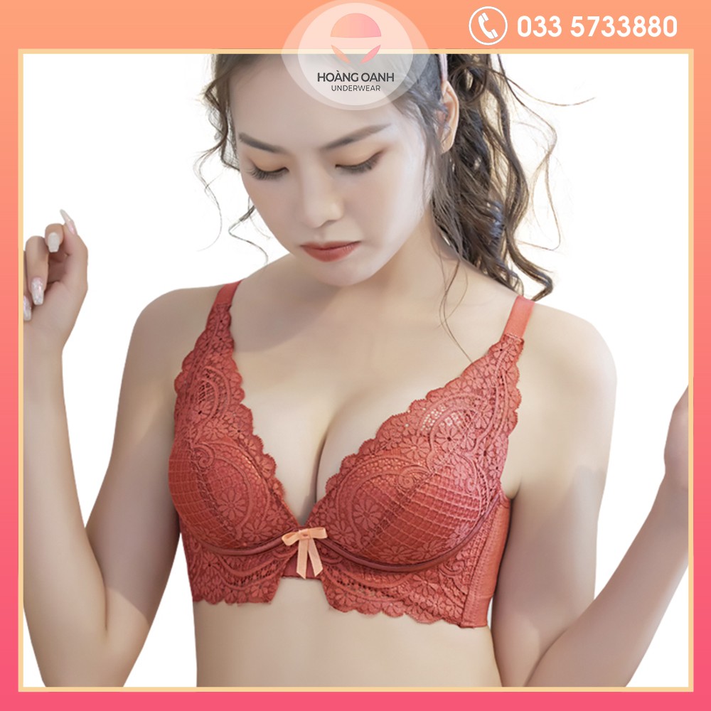 Set đồ lót Hoàng Oanh Underwear. bộ nội y ren mềm nâng ngực không gọng mã cn35