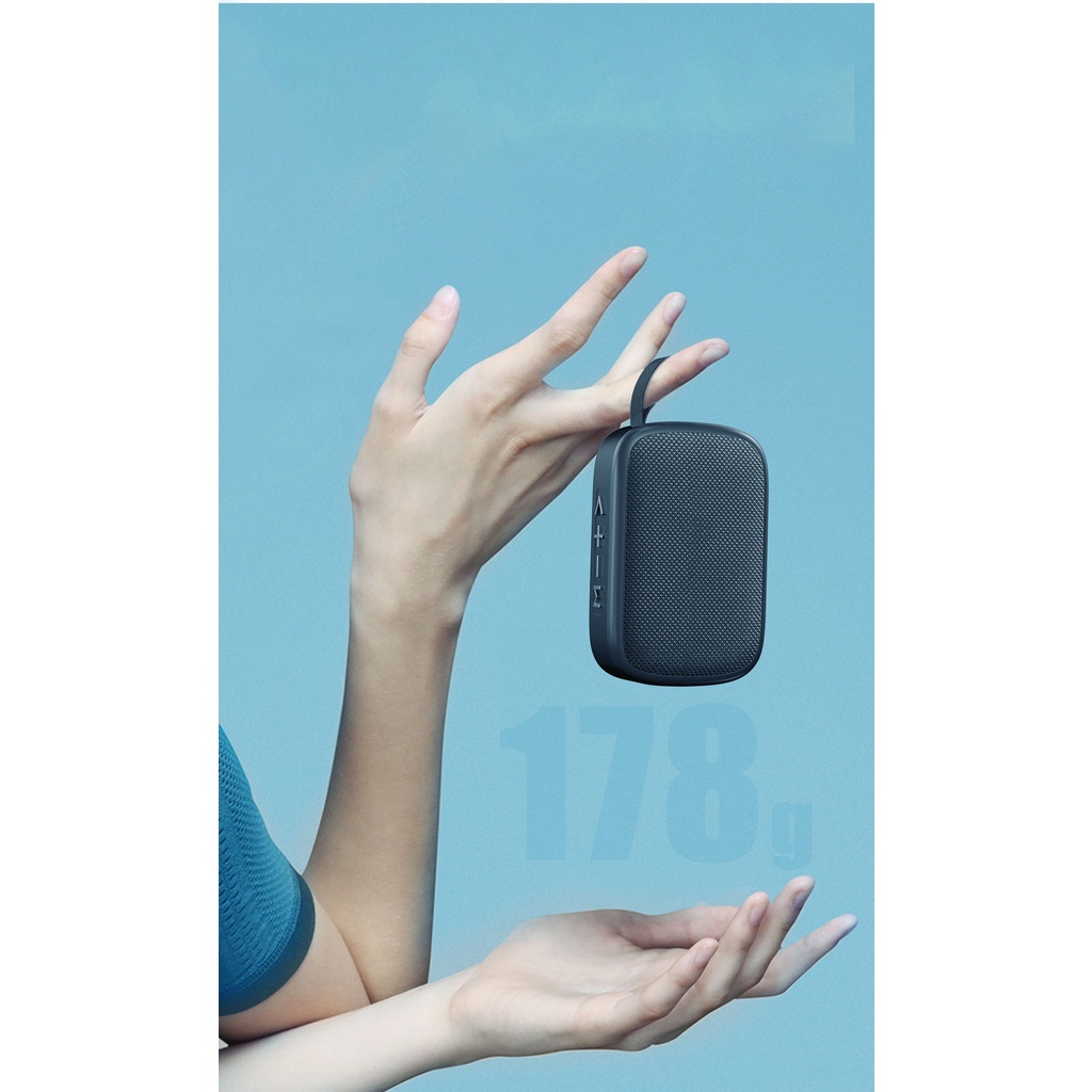 Loa Nghe Nhạc Bluetooth 5.0 WEKOME Loa Gắn Thẻ Nhớ Và USB thiết kế nhỏ gọn tiện lợi, tần số 20-58Hz