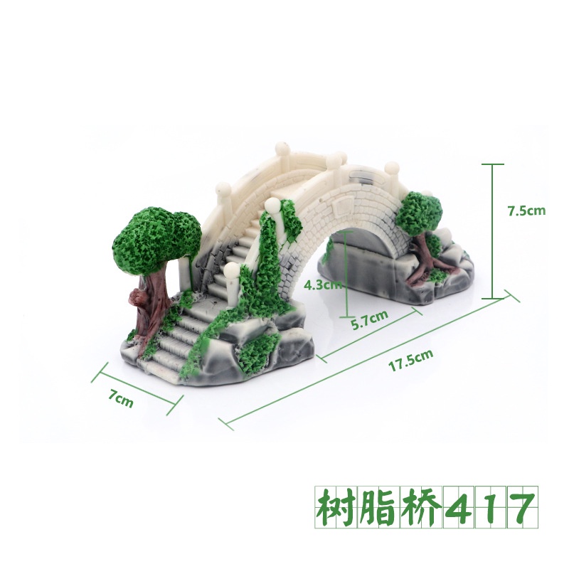 Mô Hình Cầu Gỗ Trang Trí Bể Cá