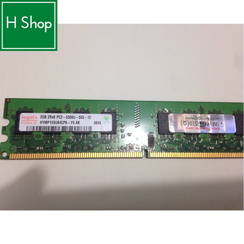 Ram PC DDR2 (PC2) 2Gb bus 800 - 6400U, bus 667 - 5300U, bảo hành 12 tháng