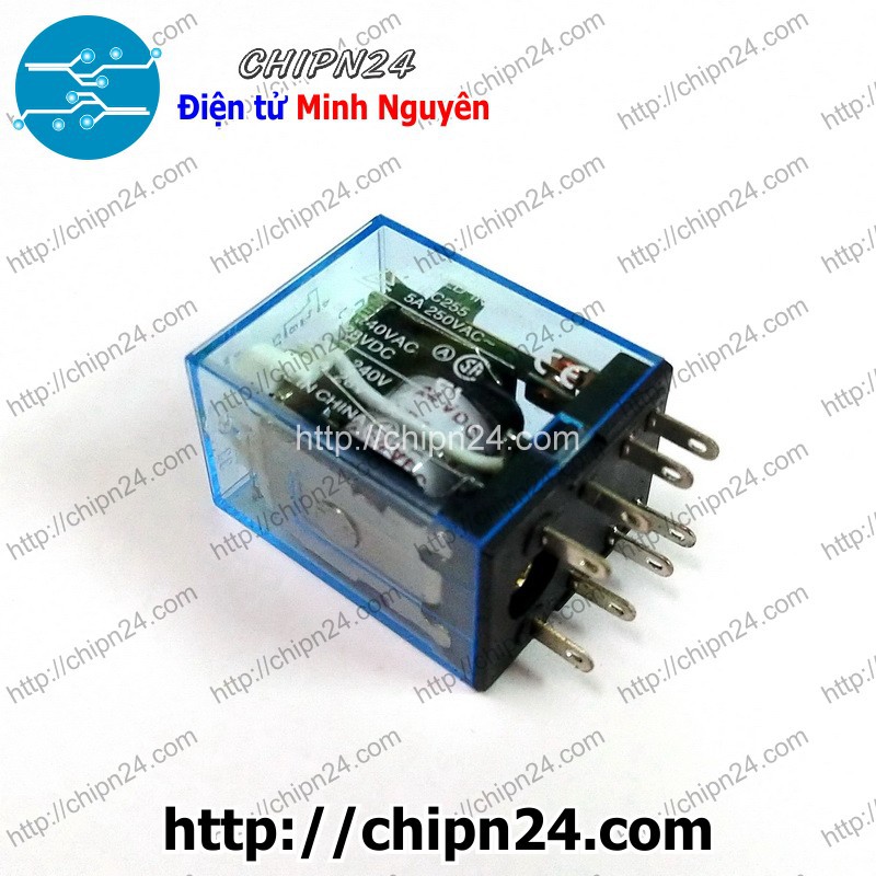 [1 CON] Relay kiếng 8 chân 5A 24VDC (MY2N MY2NJ MY2N-J HH52P)