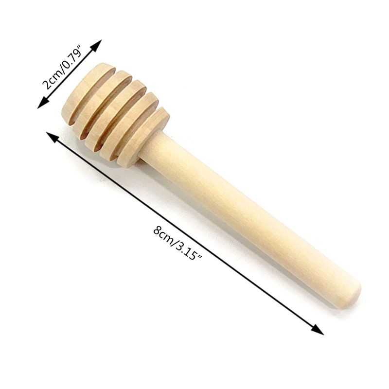 Thanh gỗ khuấy mật ong đa năng 8cm/ 3.15in